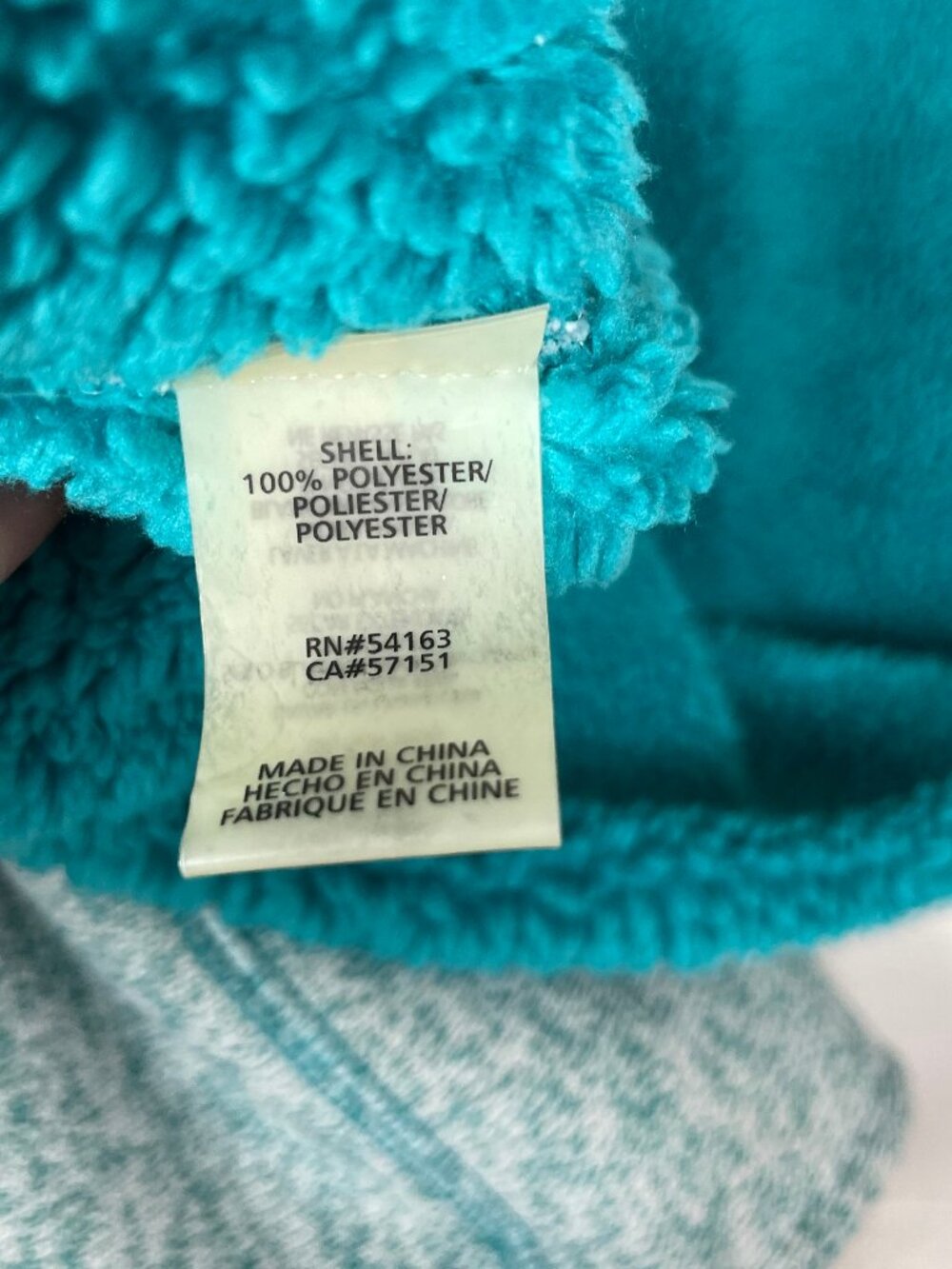 Calvin Klein Gorpcore Teal Marled Knit Sherpa Fleece Lined Winter Infinity Scarf - Picture 10 of 11